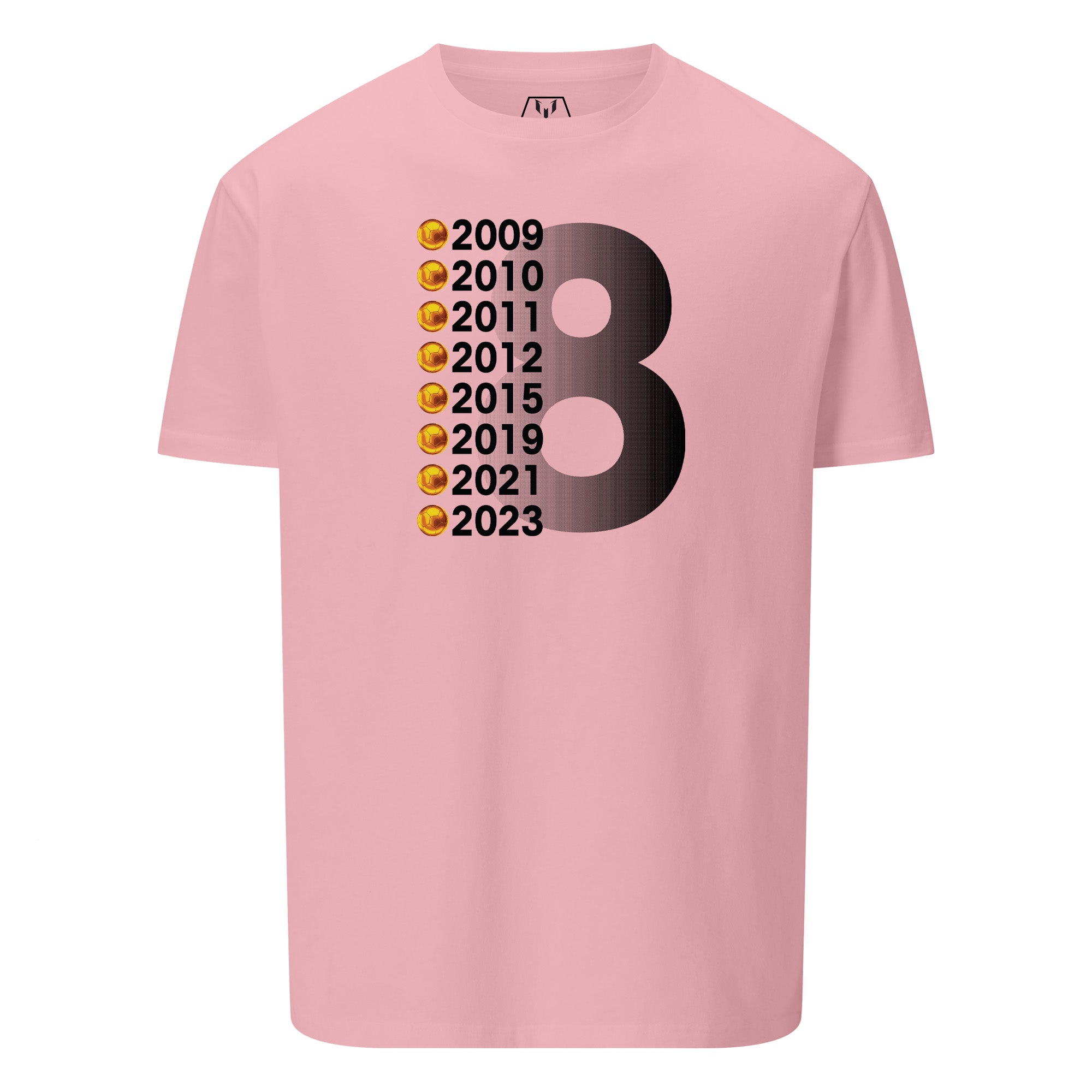 8 Ballon D\'Or Years T-shirt | The Messi Store