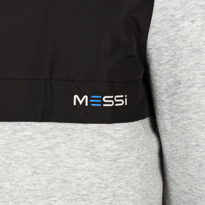 Messi Signature Stripe Hooded Jacket - Heather Gray