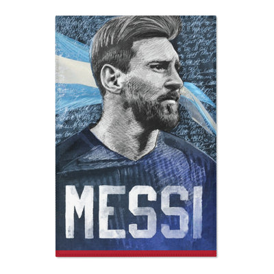 Iconic Messi Portrait Kid's Area Rug
