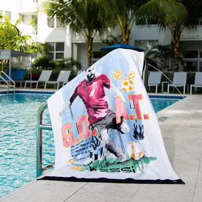 The G.O.A.T. Kid's Beach Towel