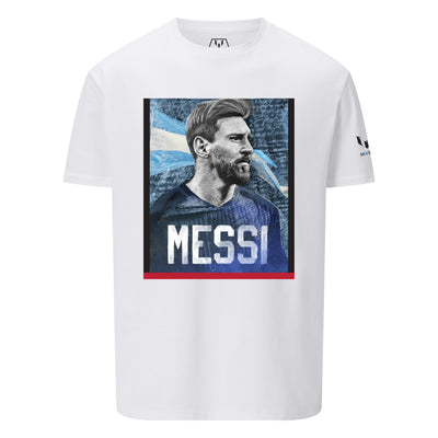 Camiseta Estampada Icónico Retrato de Messi