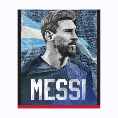 Iconic Messi Portrait Graphic T-Shirt