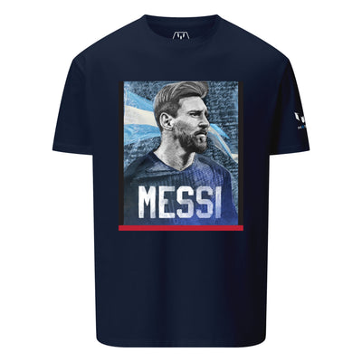 Camiseta Estampada Icónico Retrato de Messi