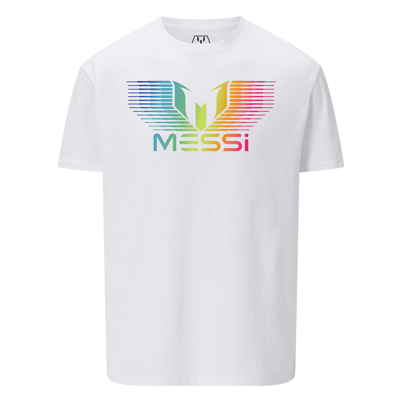 Messi Rainbow Gradation Logo T-Shirt