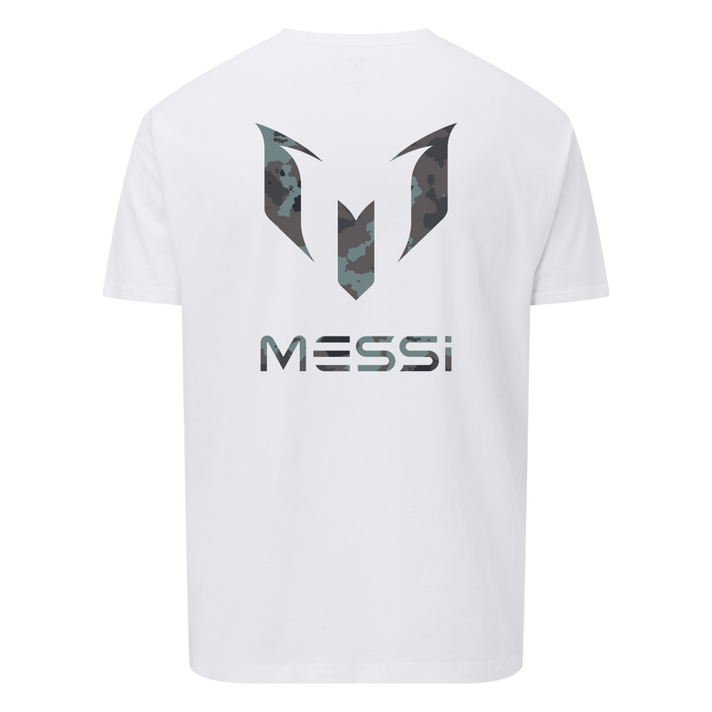 Camiseta Estampada Messi Logo Camuflaje