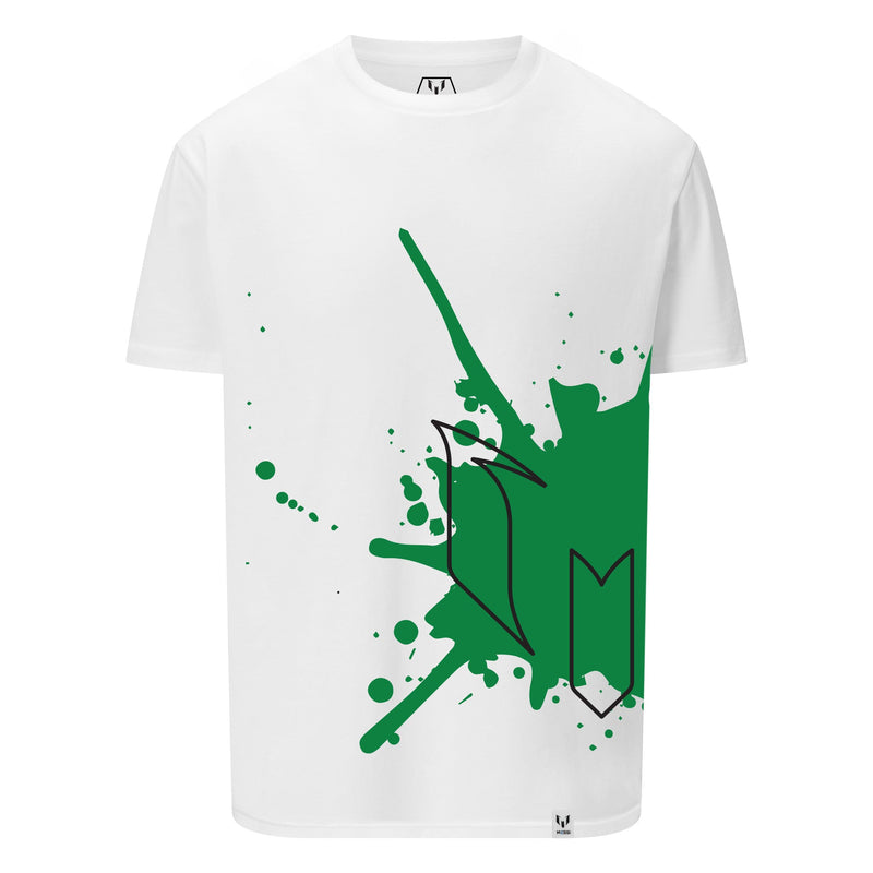Camiseta Messi Paint Splash contorno logo