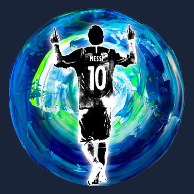 Camiseta Messi Silueta Tierra