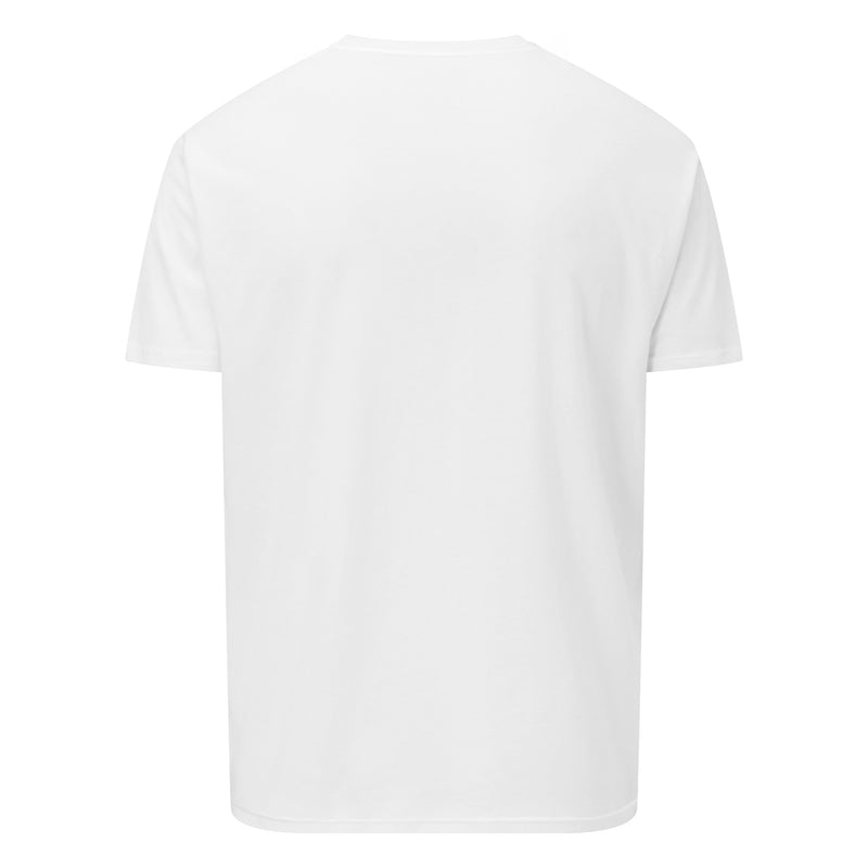 Camiseta Doble Calavera y Corona - Blanca