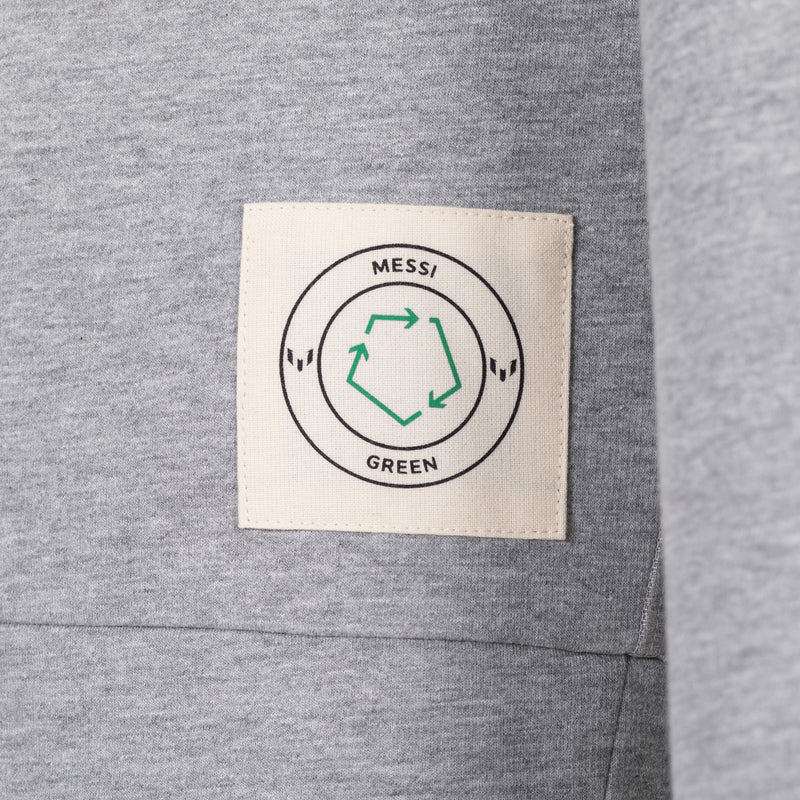 Messi Green Sweatshirt With Coverlock Details