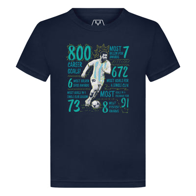 Camiseta gráfica 800 goles de Messi para Niños