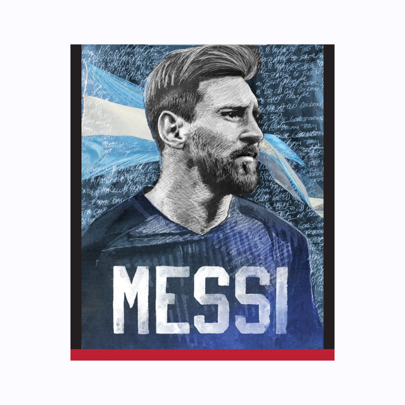 Camiseta Icónico Retrato de Messi para niños